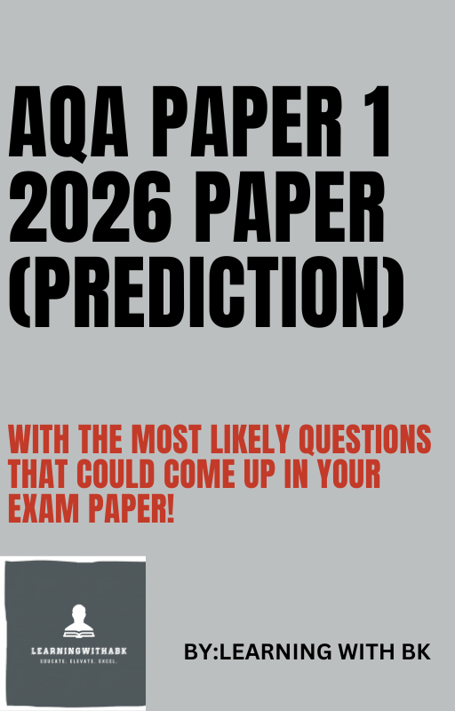 AQA A-LEVEL BIOLOGY 2026 PAPER 1 PREDICTION PAPER + MARK SCHEME