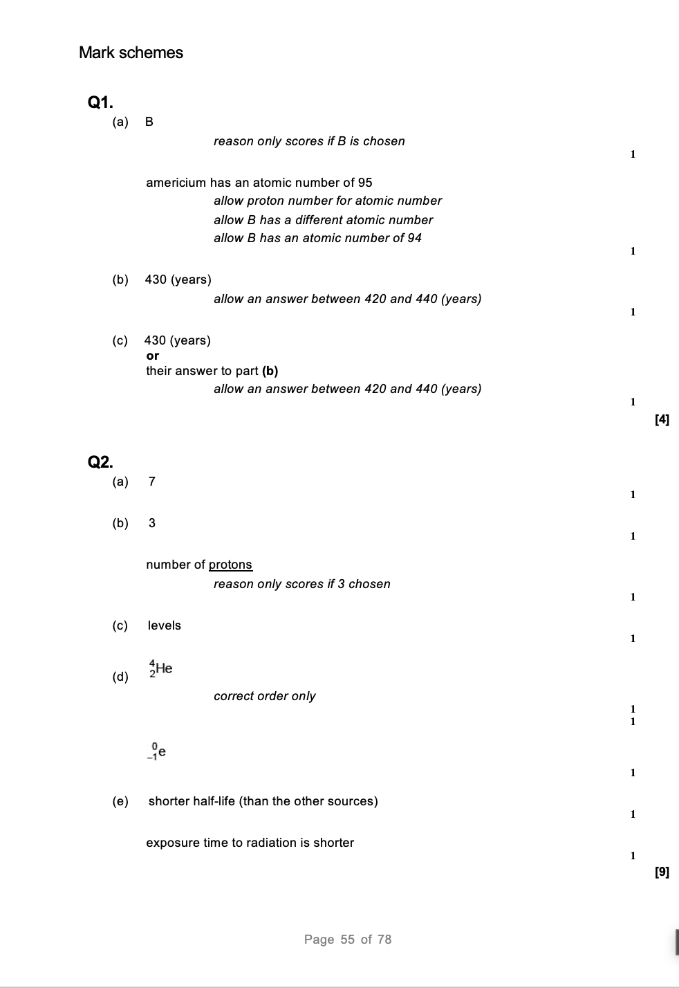 EXAM PRO QUESTIONS - AQA GCSE PHYSICS