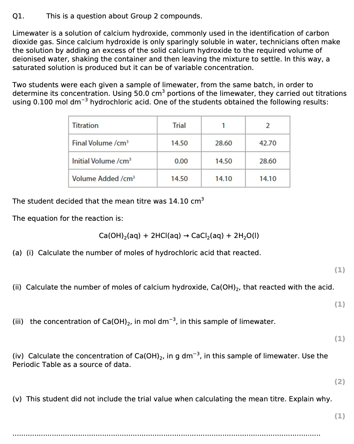 EXAM QUESTION BANKS - EDEXCEL A-LEVEL CHEMISTRY