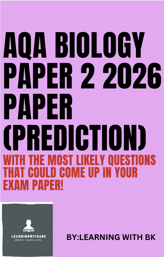 AQA A-LEVEL BIOLOGY 2026 PAPER 2 PREDICTION PAPER + MARK SCHEME