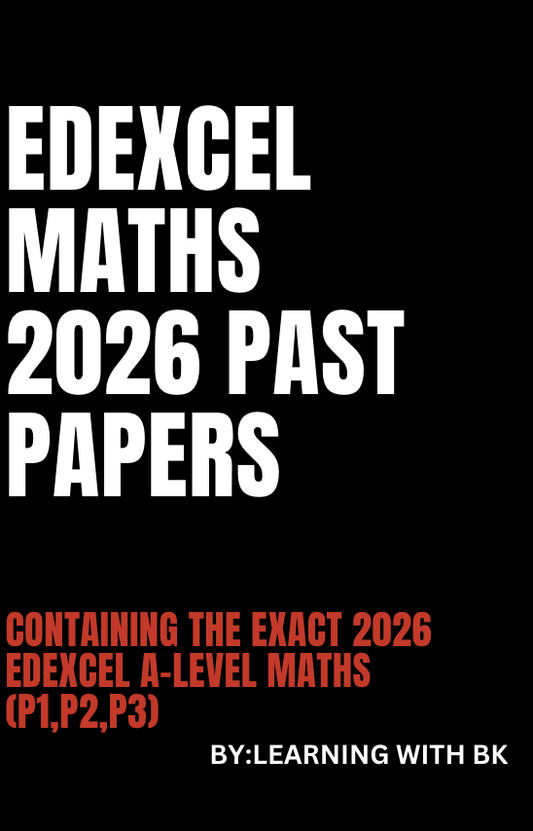 A-LEVEL MATHS EDEXCEL 2026 PAPERS - USED IN A-LEVELS FOR 2026